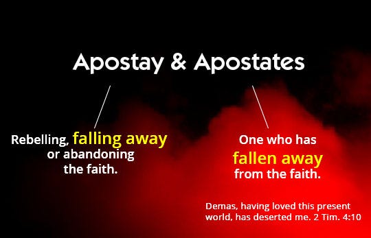 What is apostasy? What is an apostate? | NeverThirsty What is apostasy? What is an apostate? | NeverThirsty
