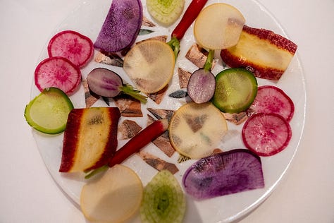 Some of his vegetarian dishes