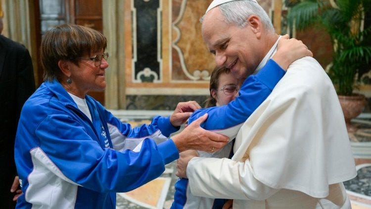 Pope Leo XIV receives delegation of the Special Olympics Pope Leo XIV receives delegation of the Special Olympics