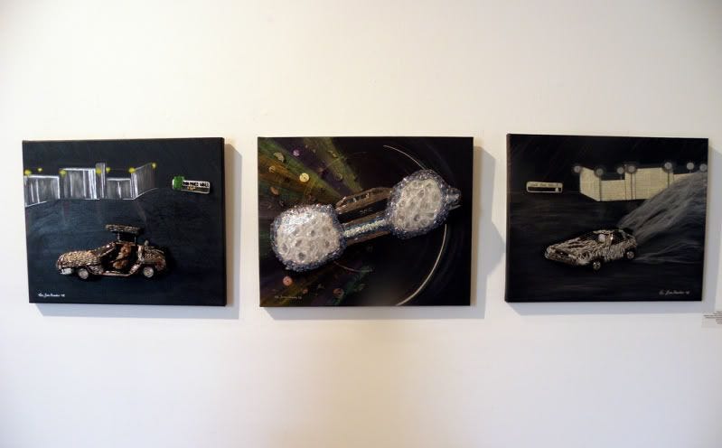 beaded time traveler trilogy back to the future delorean pop art exhibit sciart center Camarillo CA beaded time traveler trilogy back to the future delorean pop art exhibit sciart center Camarillo CA