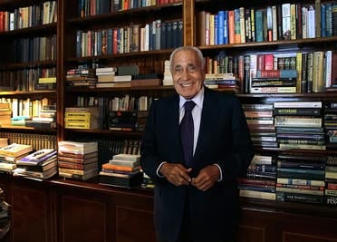 In this Sept. 23, 2014 photo, Mohamed Heikal poses for a picture on his 91st birthday, at his office, in Cairo, Egypt. AP In this Sept. 23, 2014 photo, Mohamed Heikal poses for a picture on his 91st birthday, at his office, in Cairo, Egypt. AP