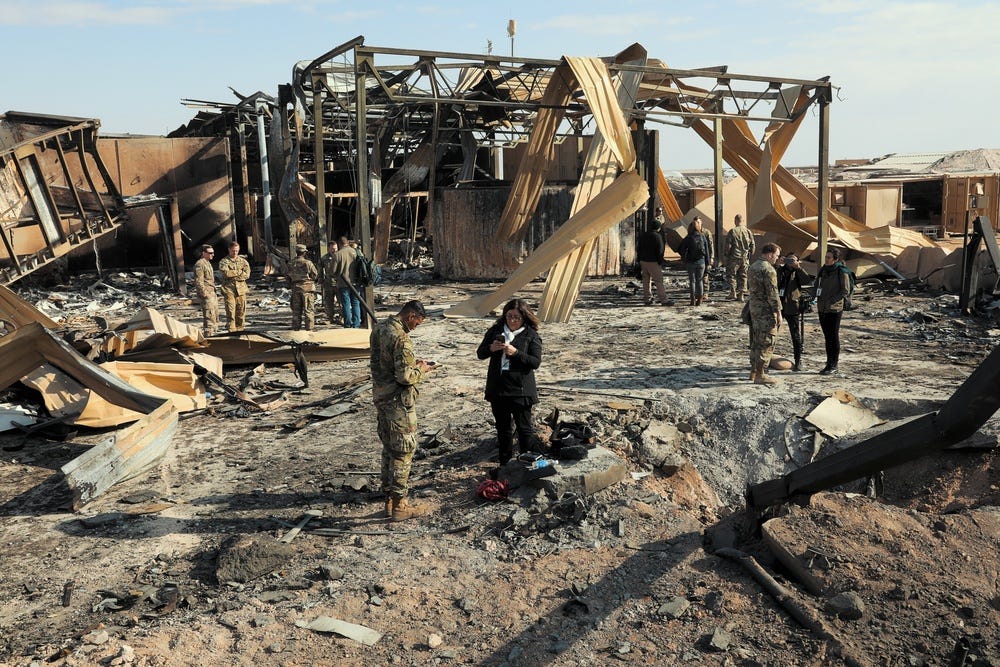 Ballistic missile attack brings an unprecedented amount of media to Al-Asad Airbase