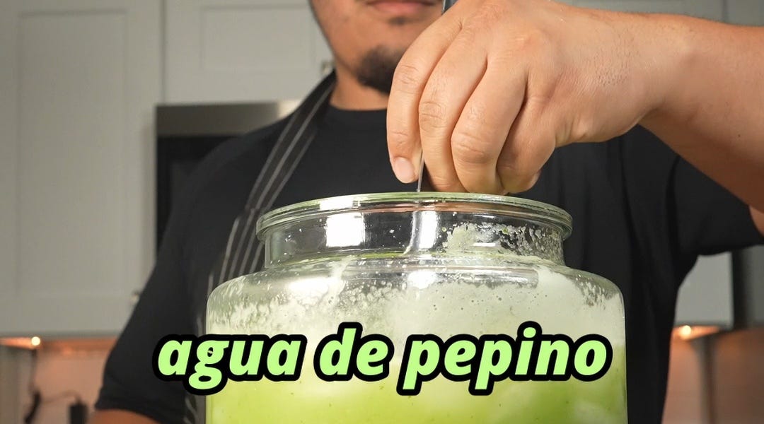 Agua de pepino - by Jose EL Cook - The EL Cooks