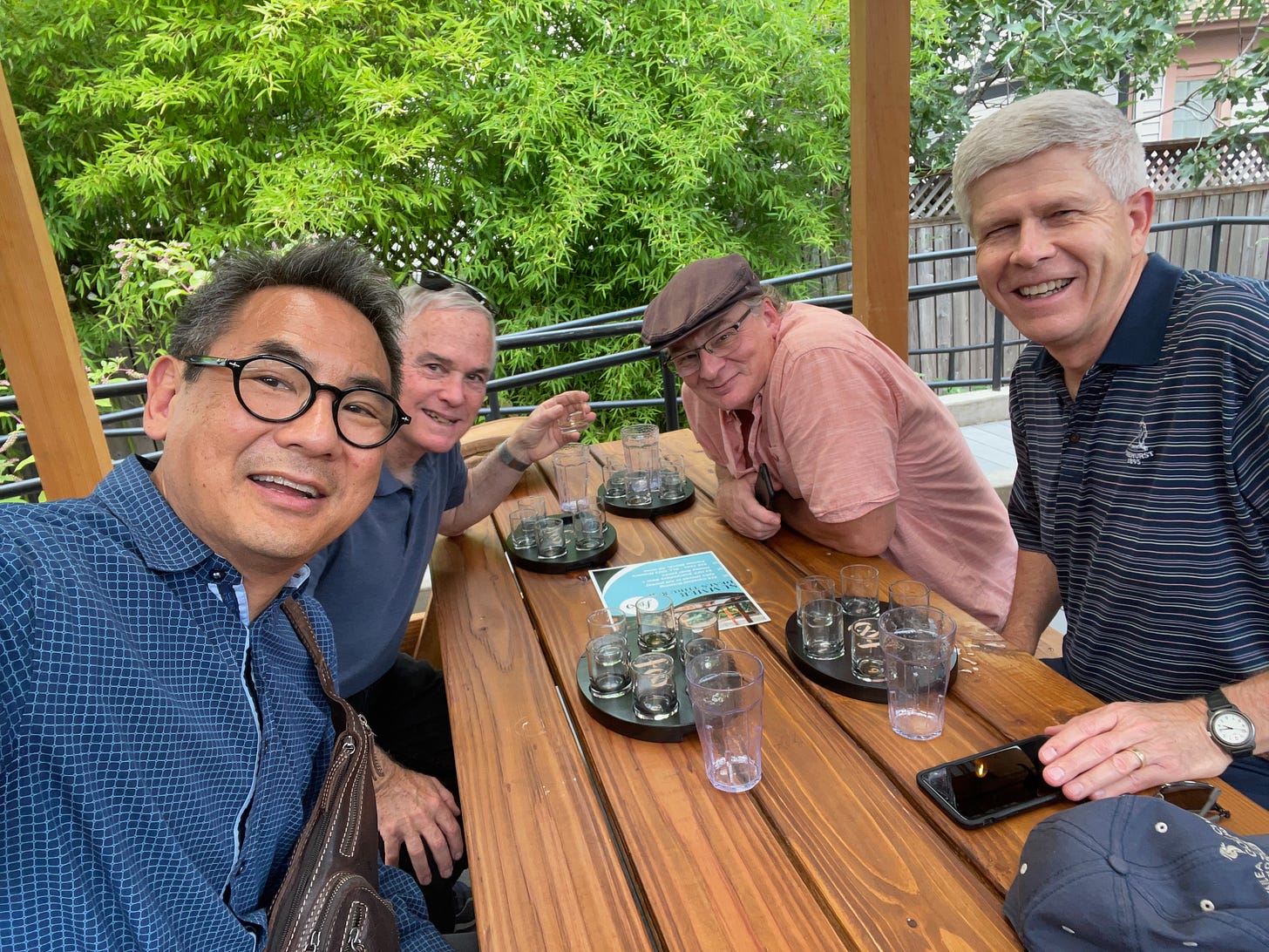 Stephen Pao and retired friends at Function PDX