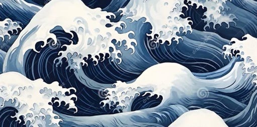 A large waves in a storm

Description automatically generated