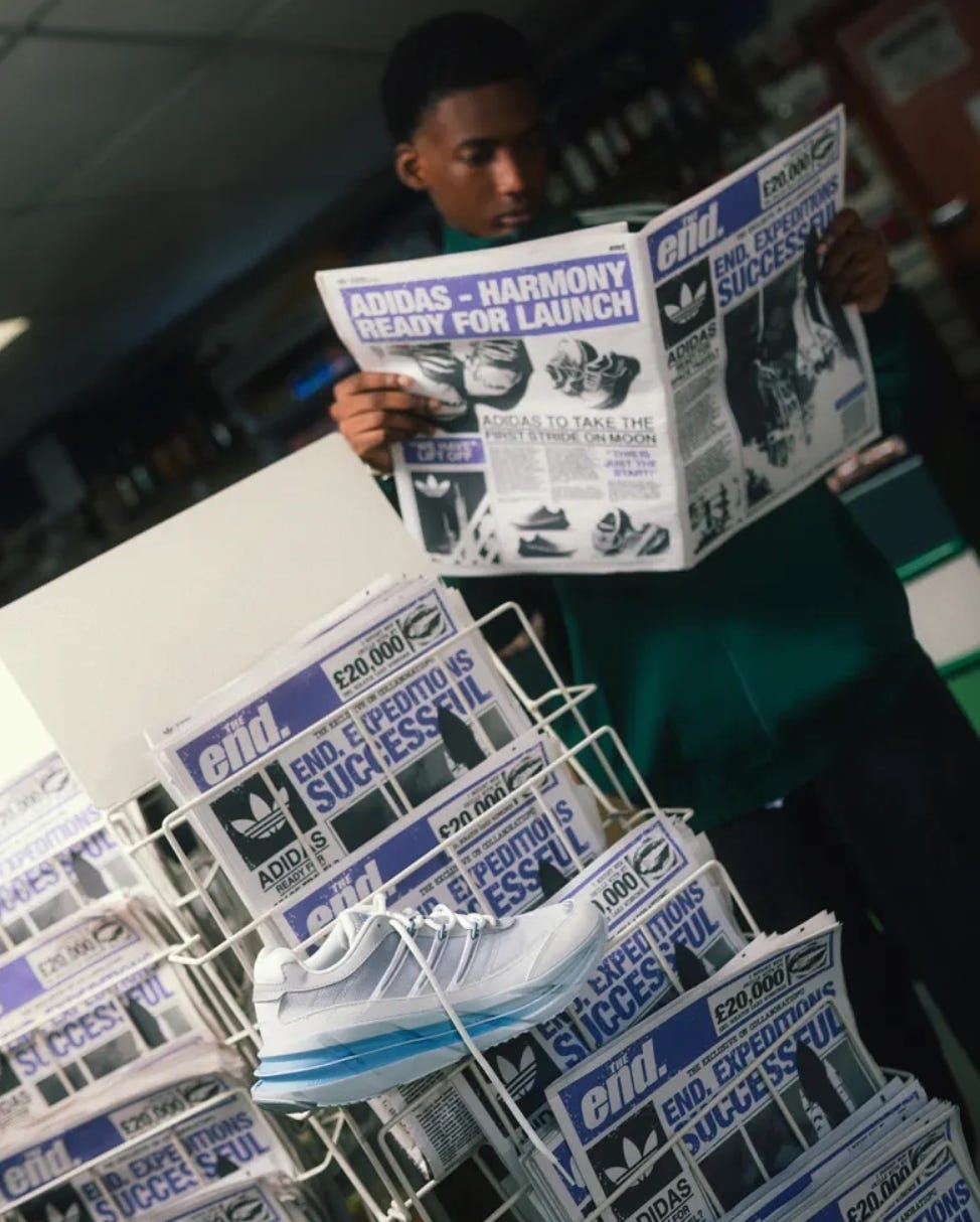 adidas anniversary celebration hoax