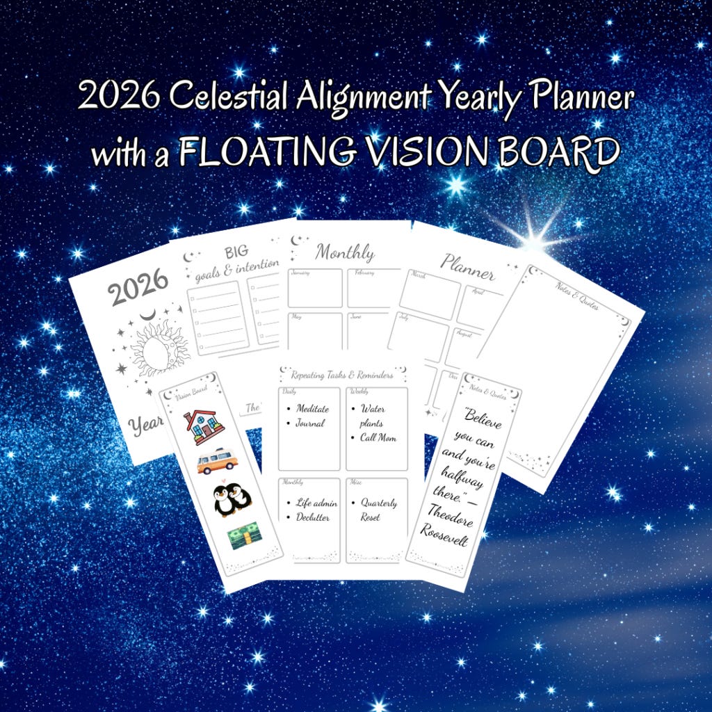 2026 Celestial Alignment Yearly Planner Simple & Intentional Printable A5 Pages, All pages 2026 Celestial Alignment Yearly Planner Simple & Intentional Printable A5 Pages, All pages