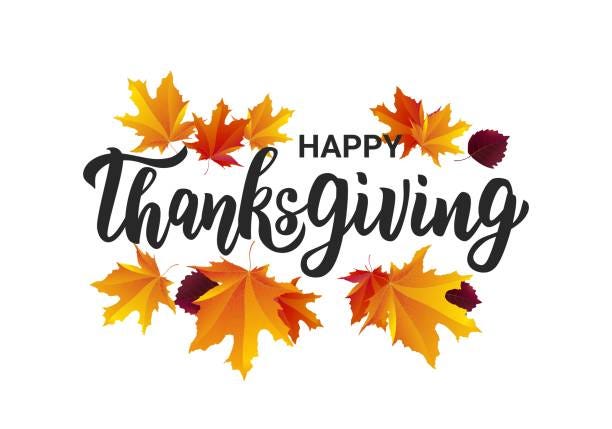 Happy Thanksgiving Hand Lettering Text Typography For Logo Icon Card  Invitation And Banner Template Greeting Card For Thanksgiving Day  Celebration Stock Illustration - Download Image Now - iStock