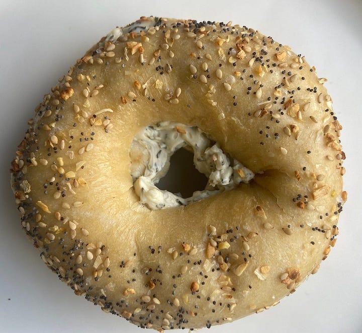 Bagel top, February 2024 vs January 2023