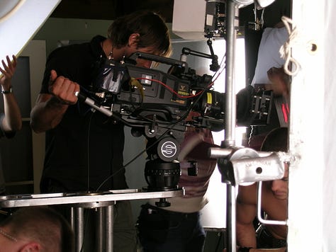 BTS of the masturbation scene. (Images via Q. Allan Brocka)