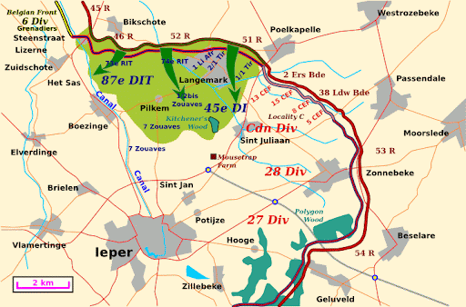 Webmatters : The Second Battle of Ypres April 1915