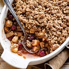 Nutty Apple and Pear Crumble