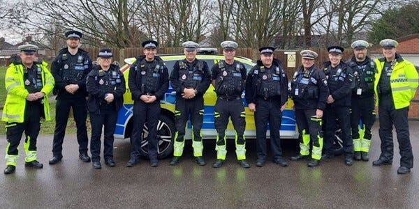 Roads Policing Special Constables in a group