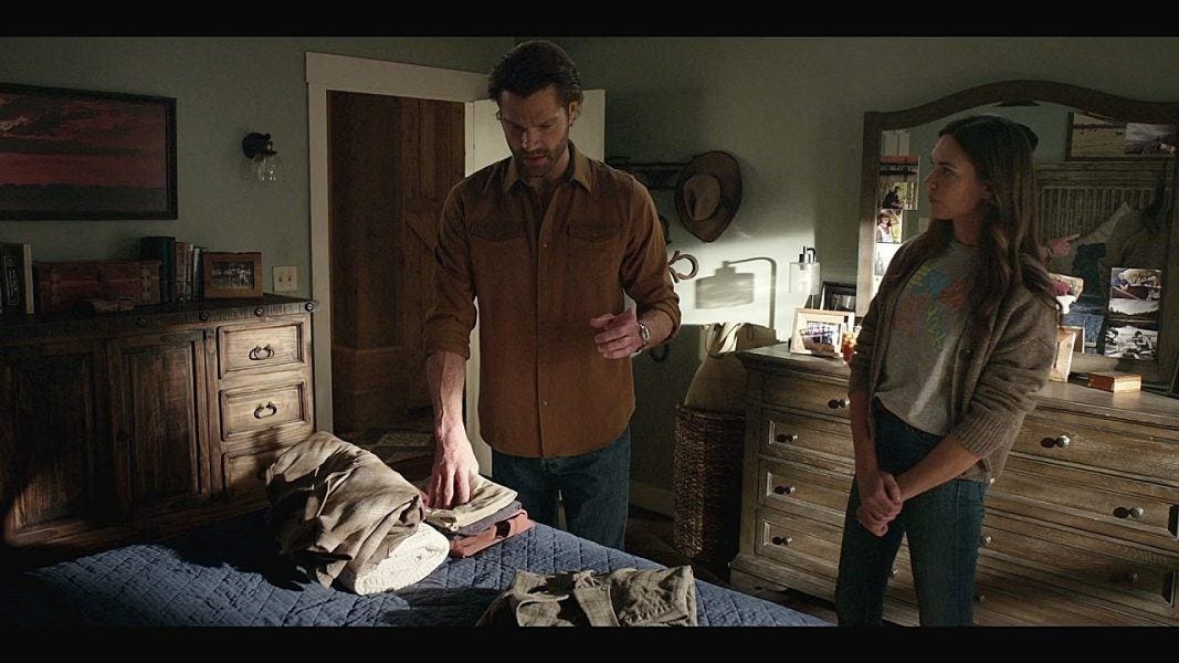 Cordell Walker realizes Geri has donated his special shirt to charity 4.03. Cordell Walker realizes Geri has donated his special shirt to charity 4.03.