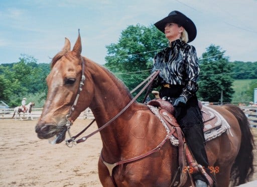 Cowgirl on horse