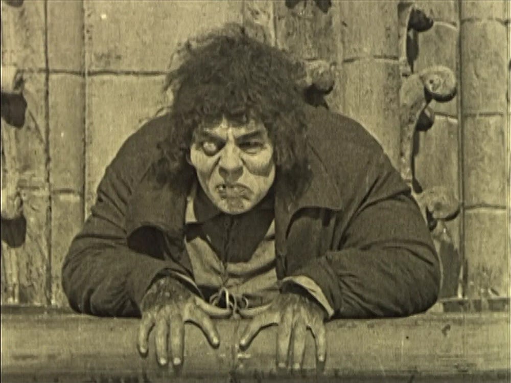 Lon Chaney as Quasimodo In The Hunchback of Notre Dame