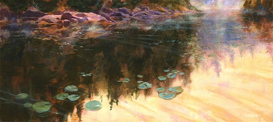 The Glow, 18 x 40", Oil, © Matthew Richter The Glow, 18 x 40", Oil, © Matthew Richter