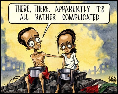 Ben Jennings on starvation in Gaza Ben Jennings on starvation in Gaza