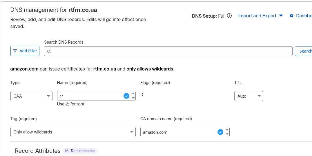 AWS: basic infrastructure setup for WordPress