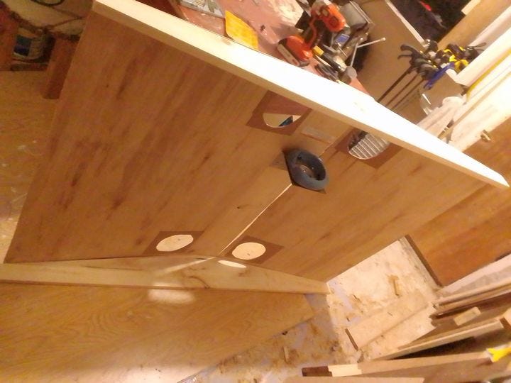 Interior of upper room UV box showing lamp mounting bracket but no fans