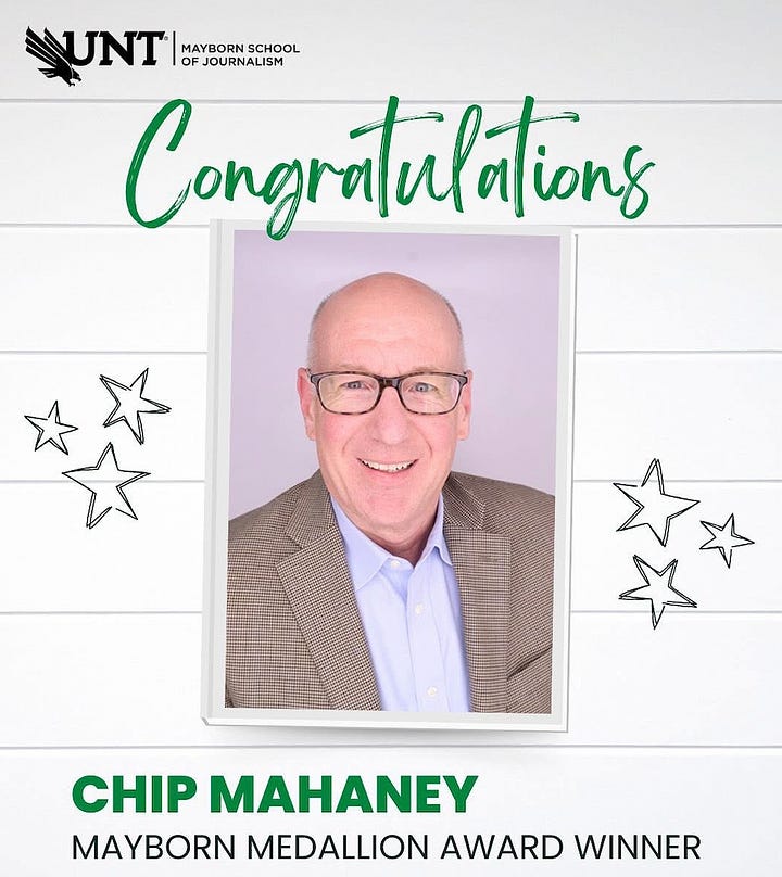 UNT Mayborn Medallion ceremony April 2025