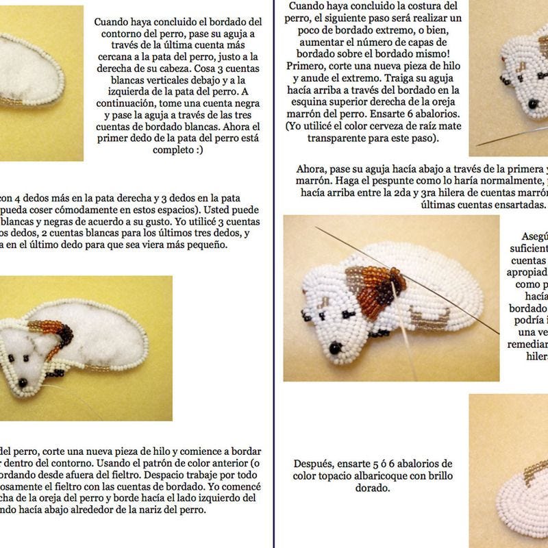 PDF: JACK RUSSELL Terrier Tutorial de bordado con cuentas del prendedor o pendiente de perro Etsy joyeria bead embroidery pattern patron en espanol PDF: JACK RUSSELL Terrier Tutorial de bordado con cuentas del prendedor o pendiente de perro Etsy joyeria bead embroidery pattern patron en espanol