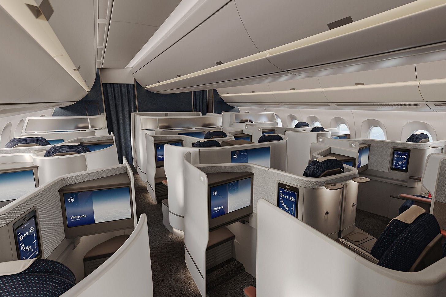 Lufthansa Allegris Business Class interior