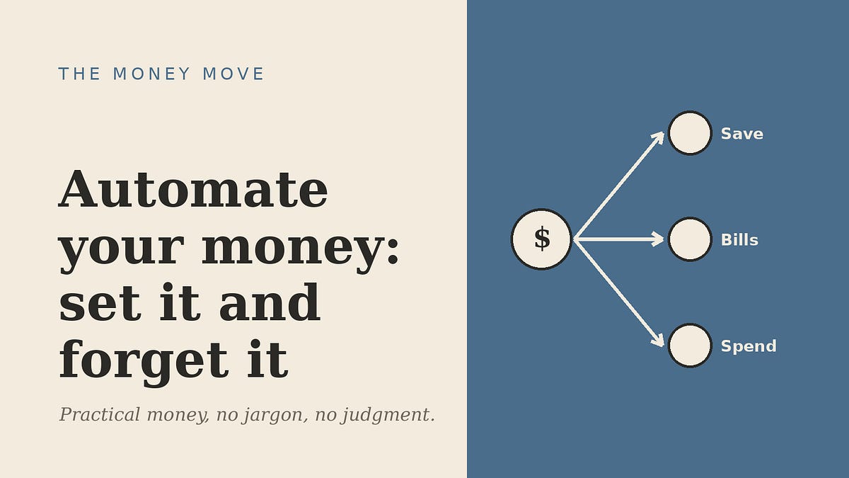 Automate your money: set it and forget it