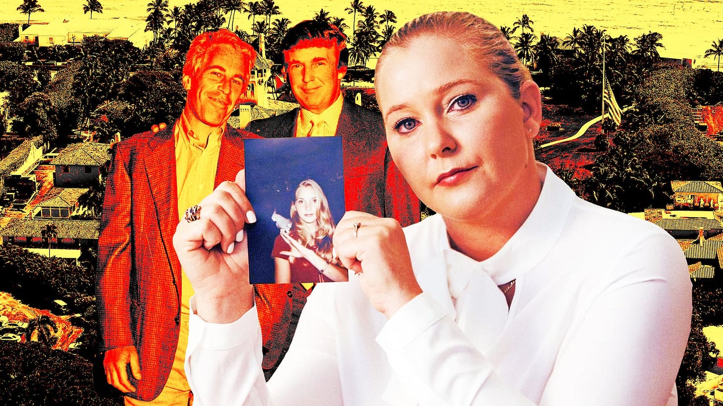 Tragedy of the 17-Year-Old Spa Assistant Virginia Giuffre Who Epstein 'Stole' From Trump Tragedy of the 17-Year-Old Spa Assistant Virginia Giuffre Who Epstein 'Stole' From Trump