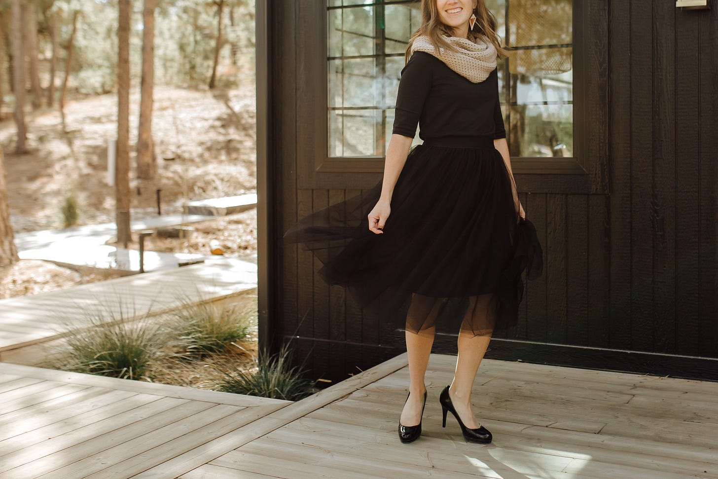 tulle skirt, scarf, heels outfit tulle skirt, scarf, heels outfit