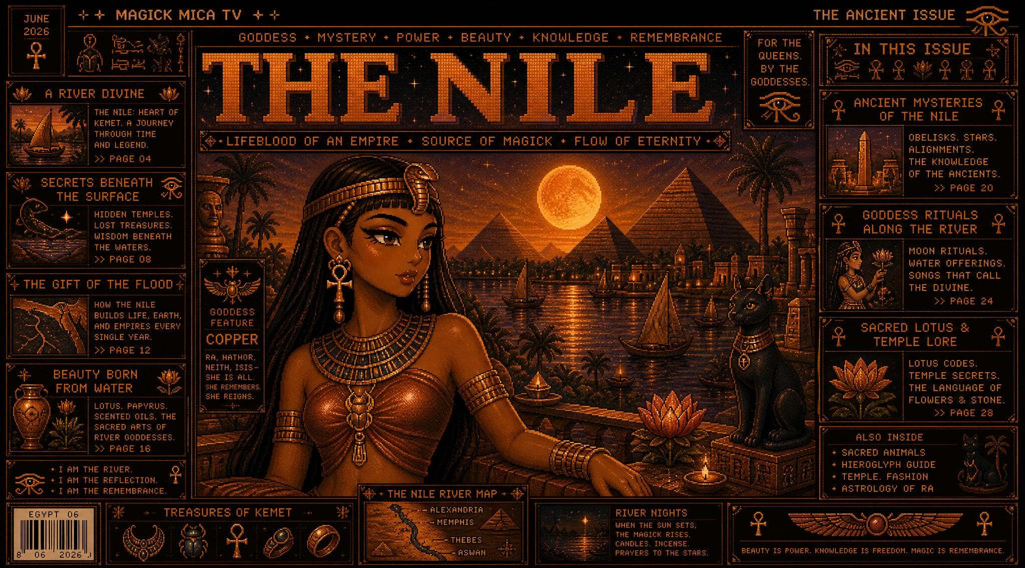 Hathor, goddess of love, music and joy