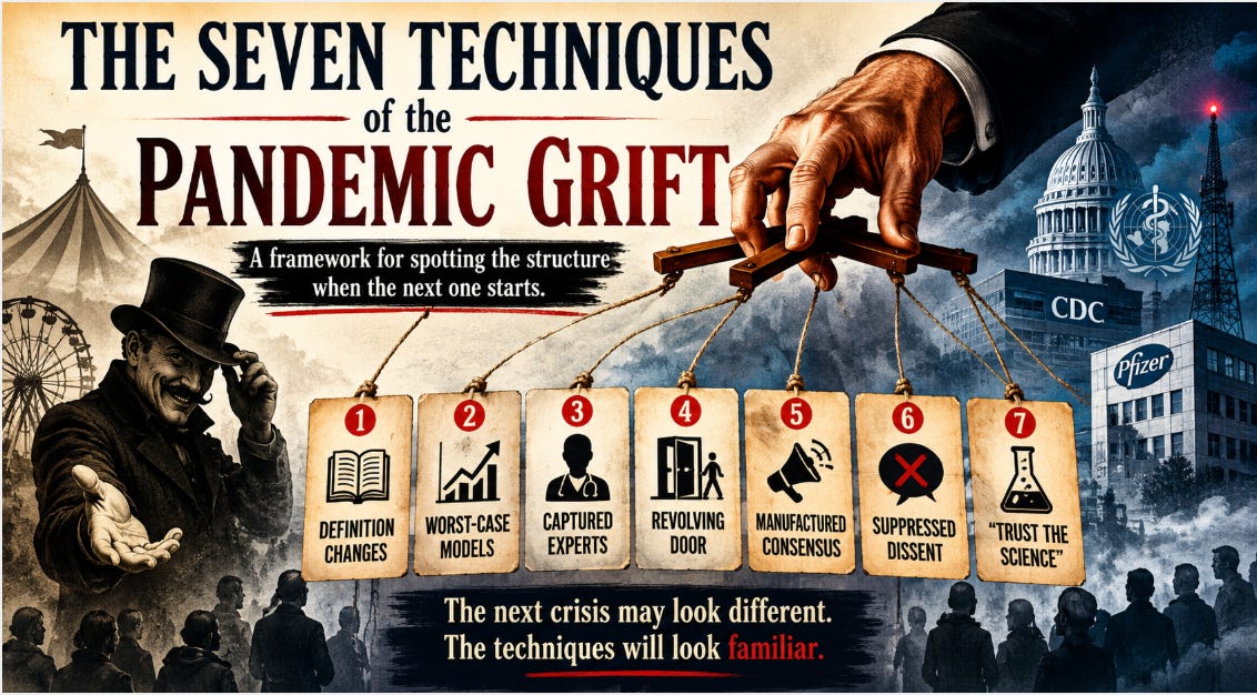 The Seven Techniques of the Pandemic Grift