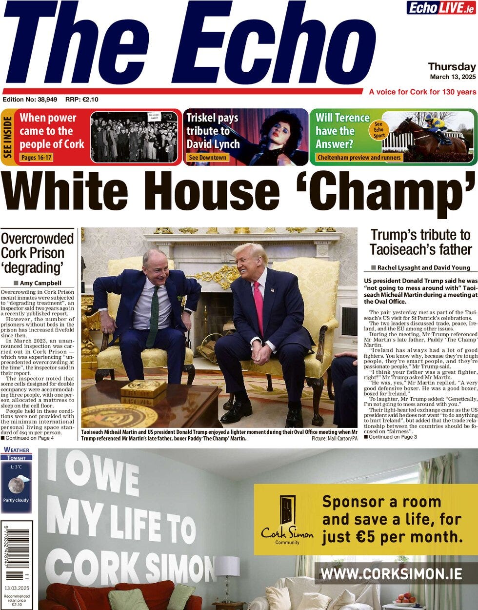 The Echo (Cork) - Front Page - 03/13/2025