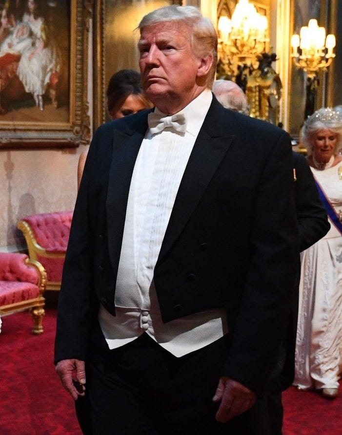 Trump with Royals in 2019