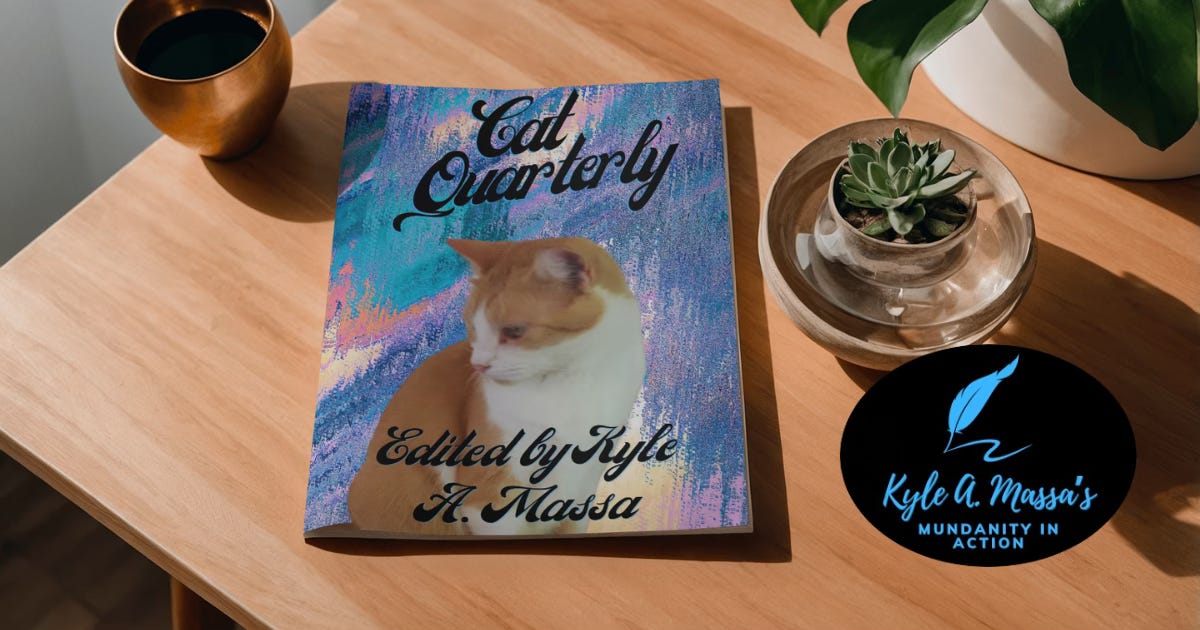 Behold! The cover of "Cat Quarterly"!