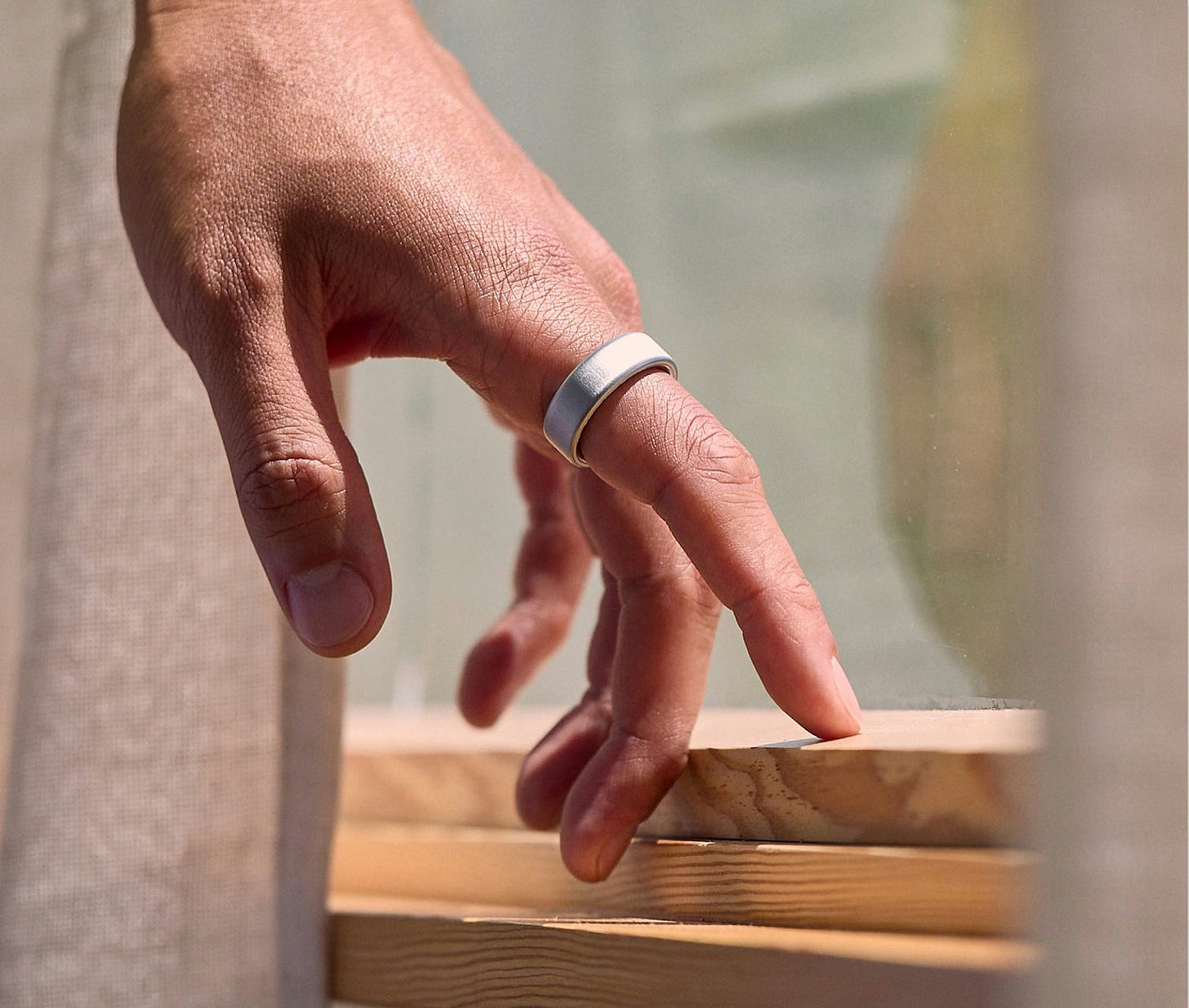 Shop Oura Ring 4: Brushed Silver