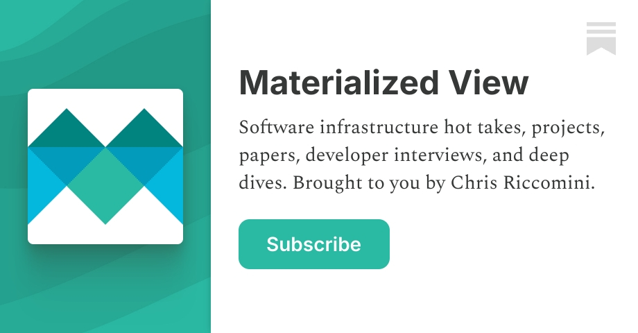 Materialized View | Chris | Substack