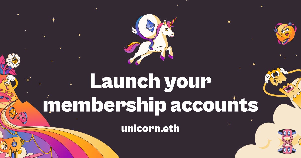 Unicorn.eth - Launch your brand's web3 accounts