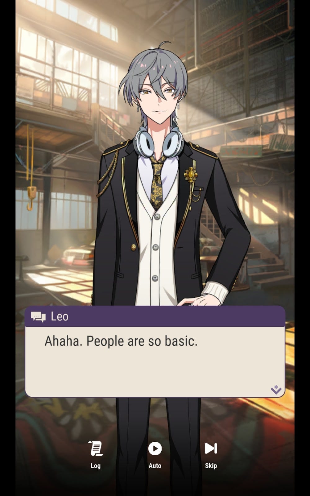 Cute boy with smirk and headphones Cute boy with smirk and headphones