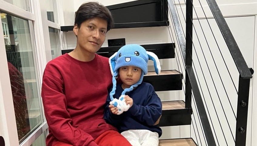 The office of Joaquin Castro, a Texas congressman, posted a series of photos on social media of five-year-old Liam Conejo Ramos and his dad, Adrian Alexander Conejo Arias, on Sunday.