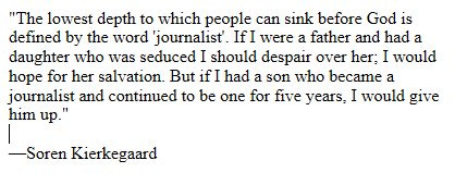 Jack Shafer on Twitter: ""The lowest depth to which people can sink before  God is defined by the word 'journalist'. If I were a father ....  https://t.co/sr4rNLikSU" / Twitter