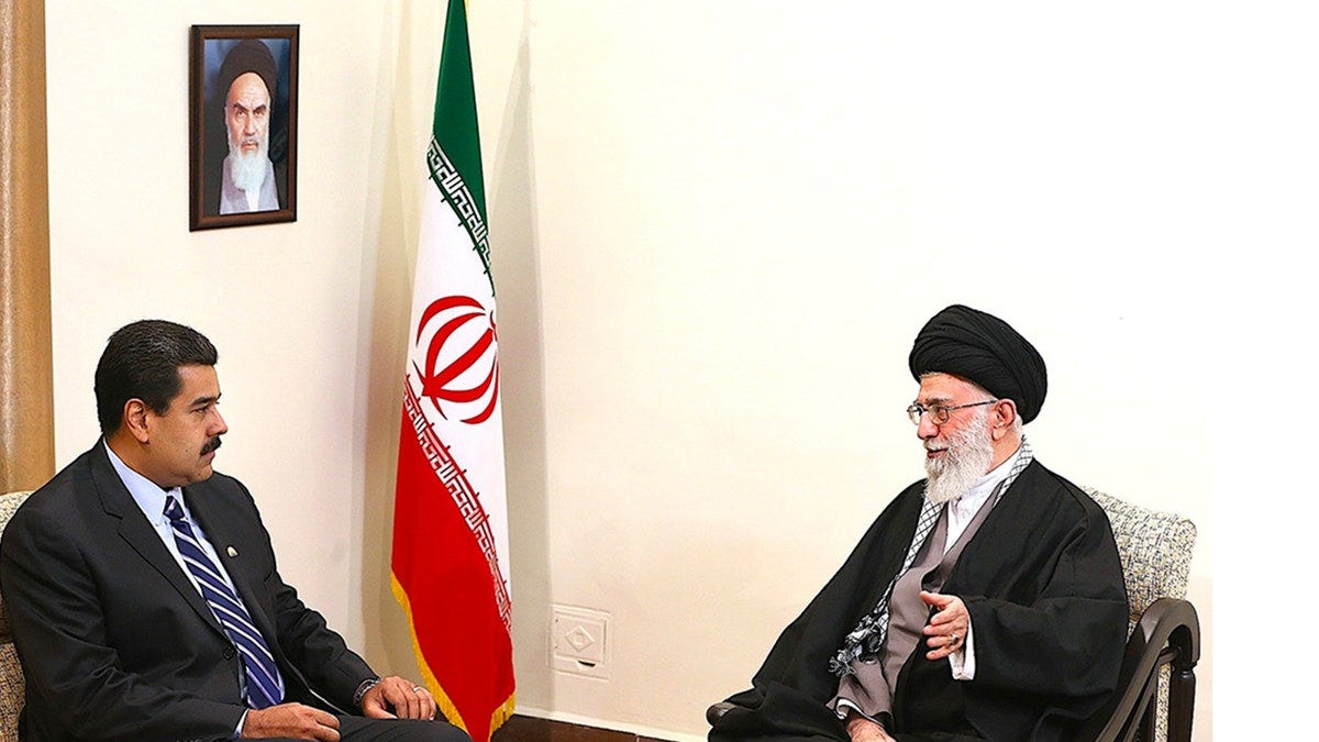 Venezuelan President Maduro meets with Ayatollah Ali Khamenei in Tehran