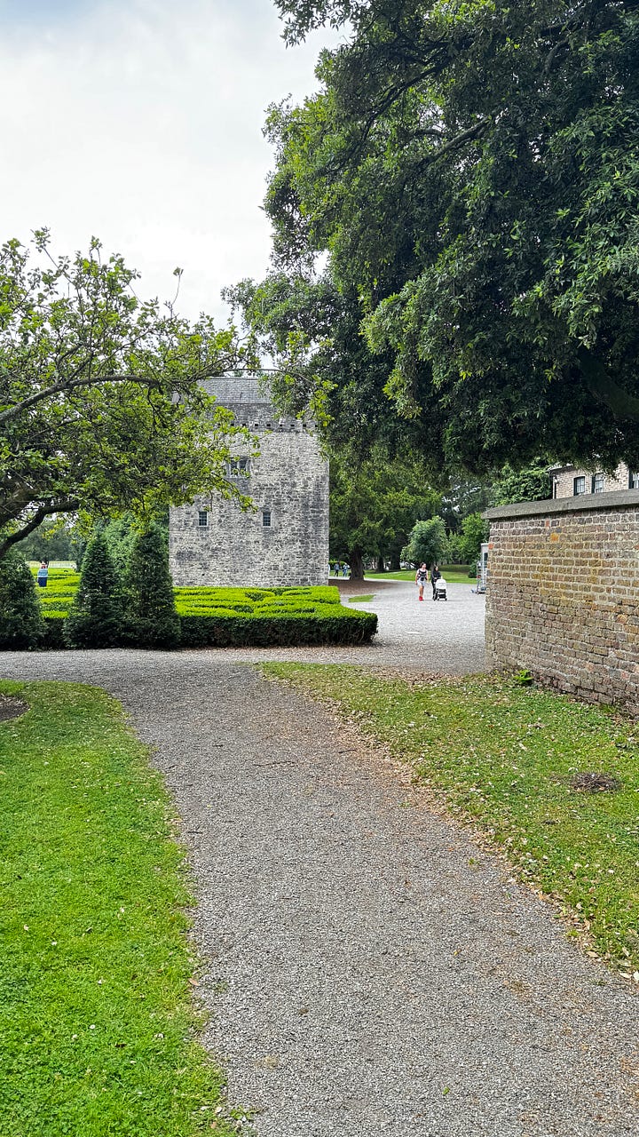 Ashtown Castle and a Copper Beech Tree