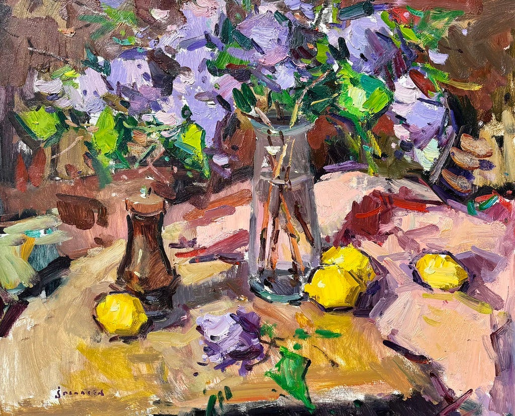 A painting of flowers and lemons on a table
AI-generated content may be incorrect. A painting of flowers and lemons on a table
AI-generated content may be incorrect.