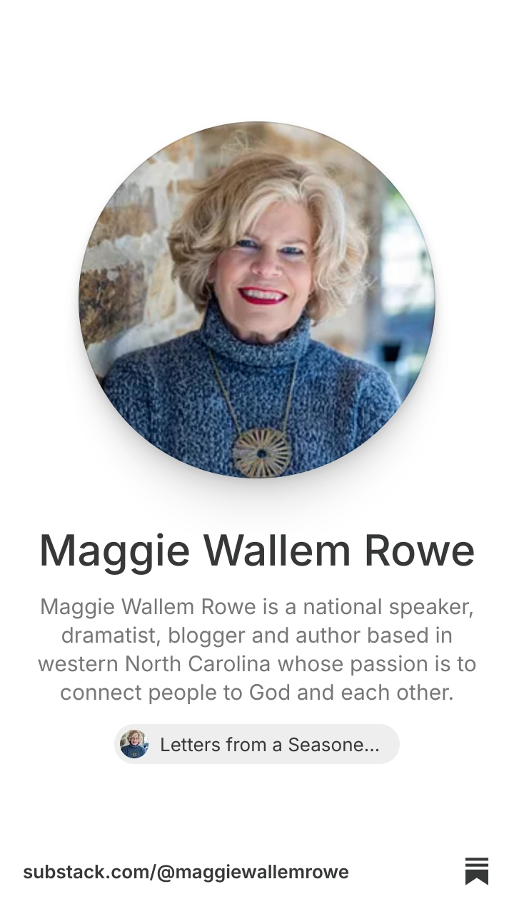 Maggie Wallem Rowe | Substack