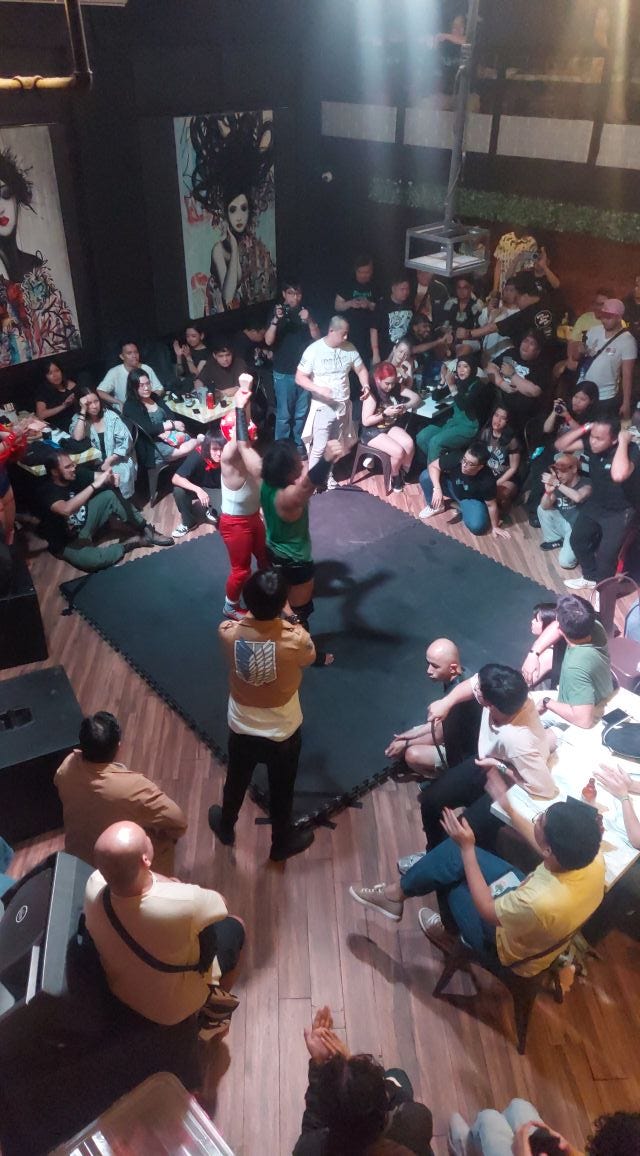 The crowd was hot, and I don't think they even understand what the hell we're doing ahaha