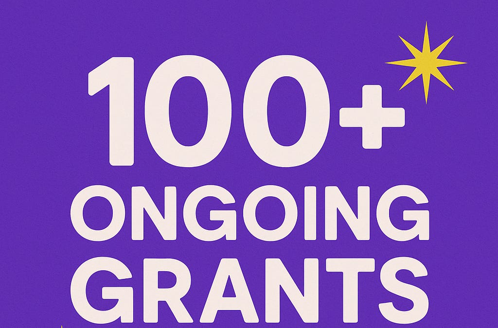 100 Open Grant Opportunities Across Canada