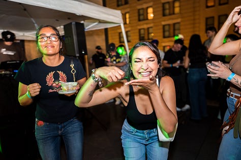 Select photographs from Summer 2025 with Speedy Records during their rooftop events