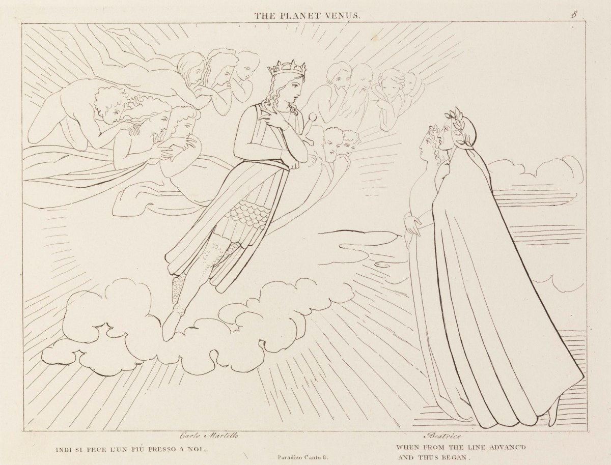 John Flaxman RA, 'The Planet Venus' (from The Divine Comedy, Paradise )