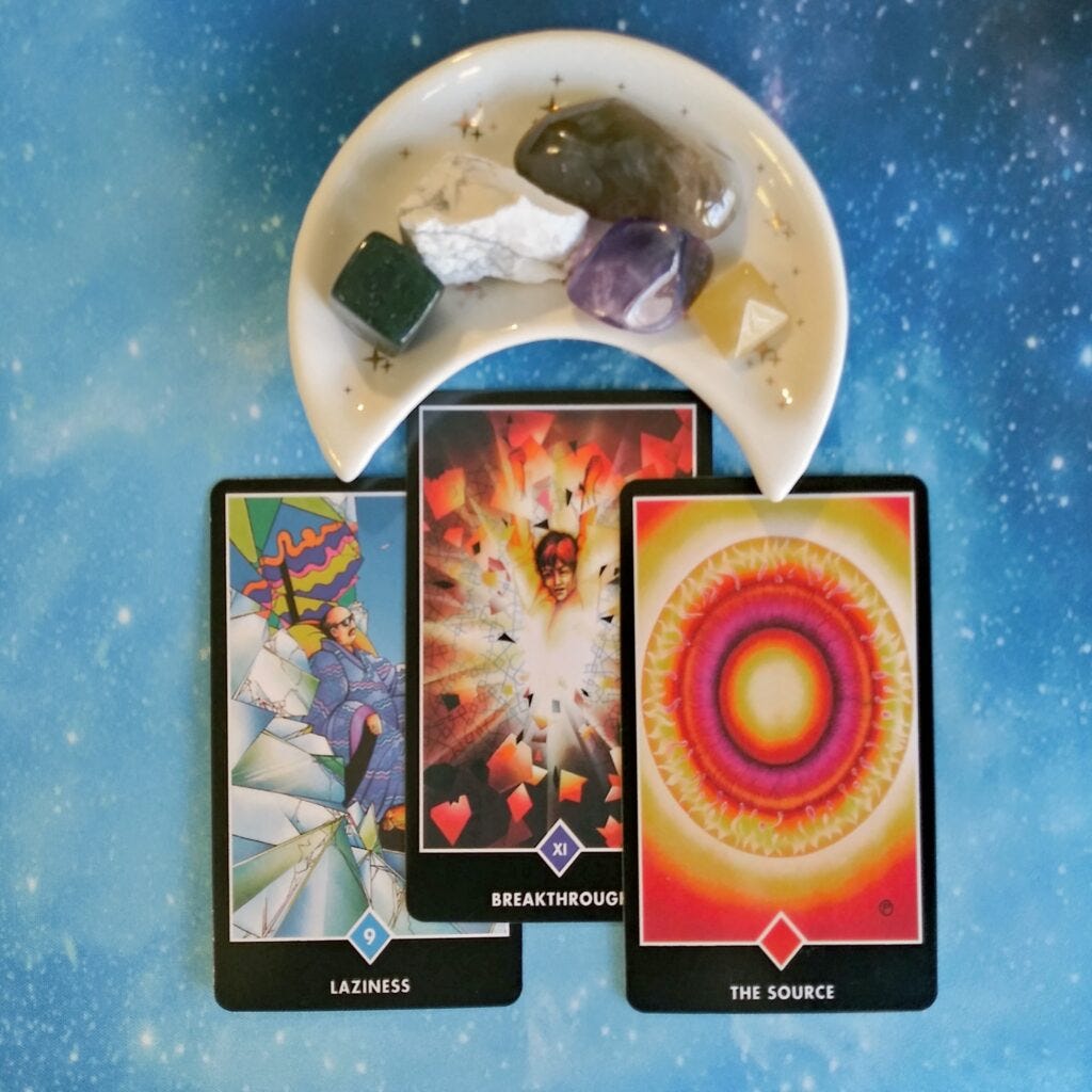 A Message from the Universe ~ Health, Laziness, Hope, and Freedom, Osho Zen Tarot Cards